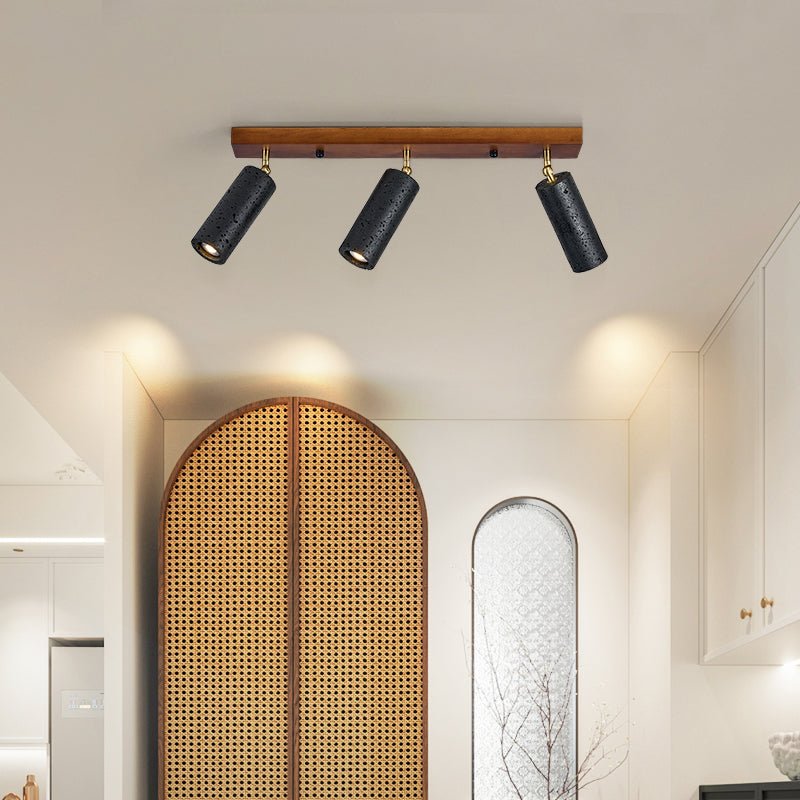 Zerno Triple Travertine Ceiling Light