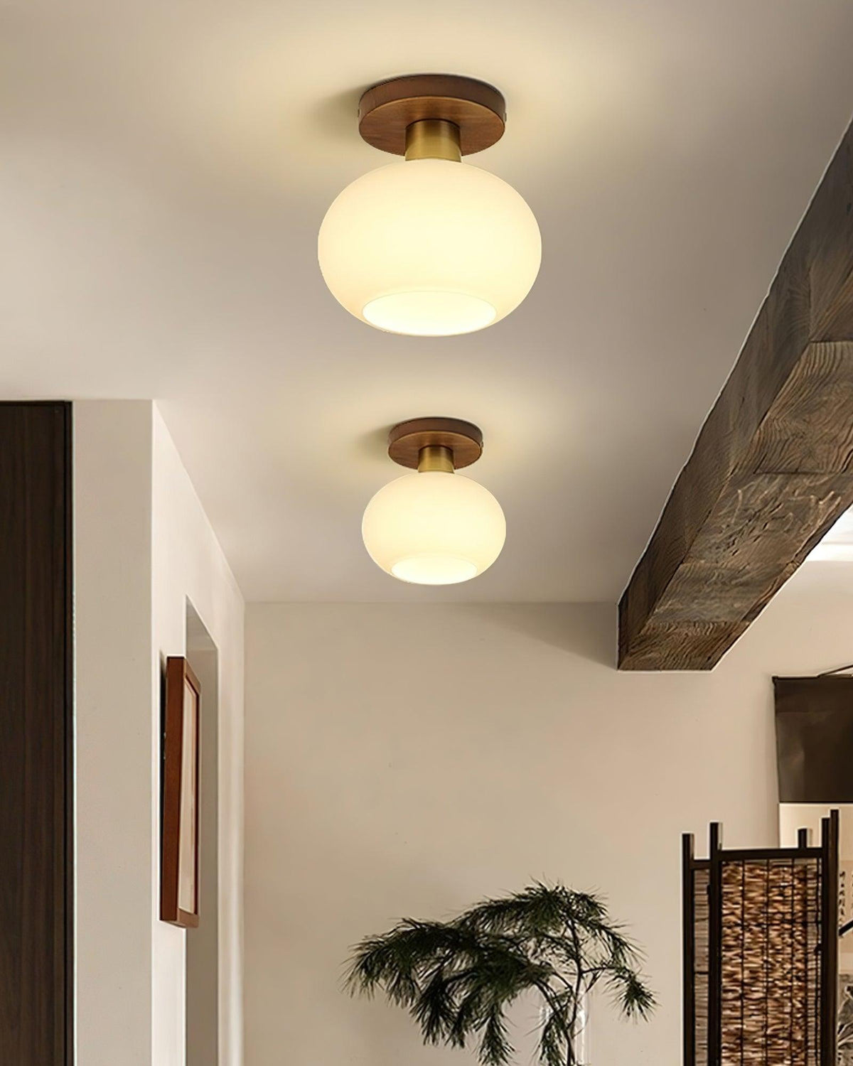 White Shell Ceiling Lamp – detail 12