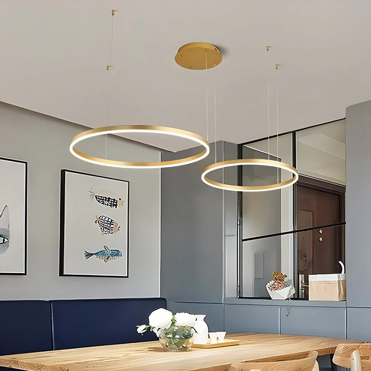 Circora Layered Ring Pendant Light
