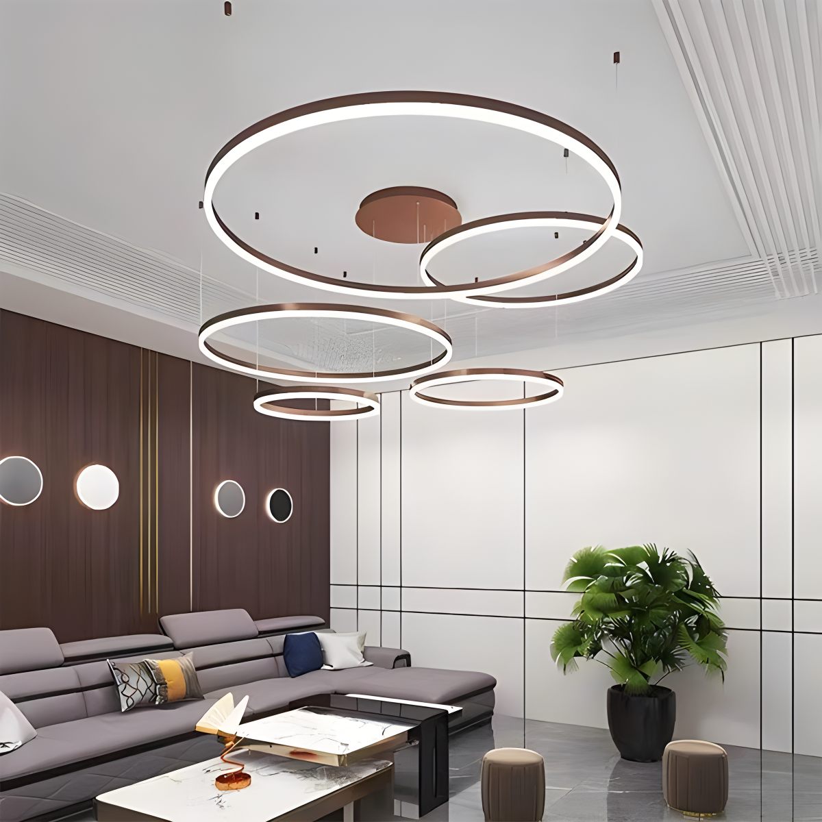 Circora Layered Ring Pendant Light