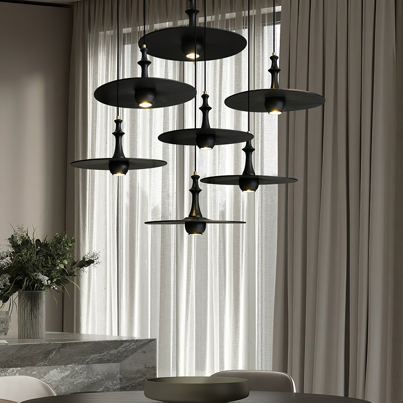 Spindu Wooden Pendant Light