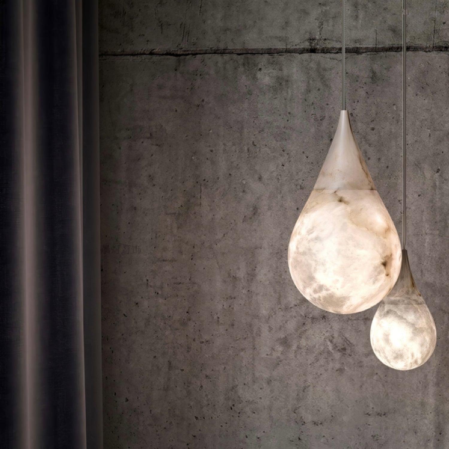 Cyo Alabaster Raindrop Pendant Light