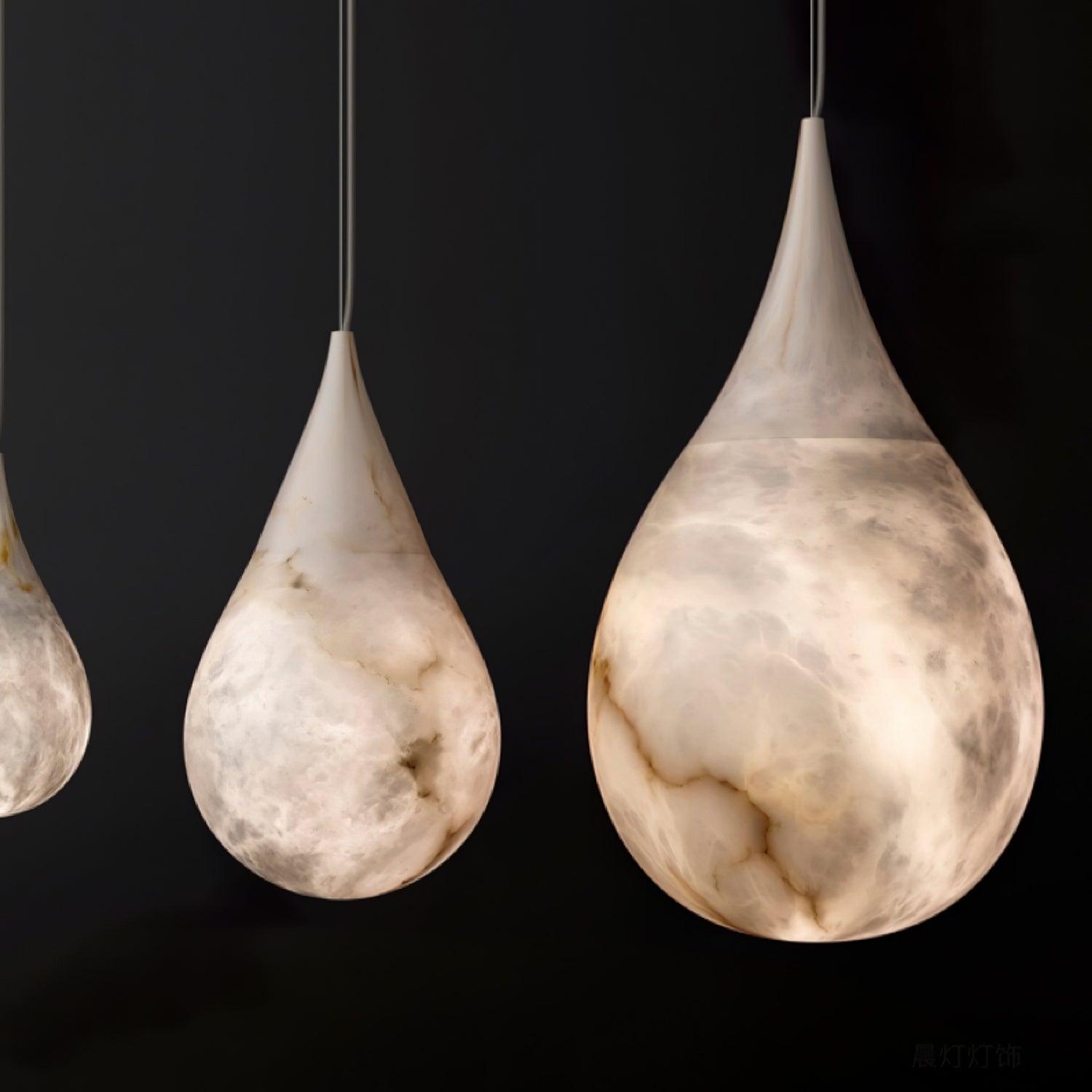 Cyo Alabaster Raindrop Pendant Light