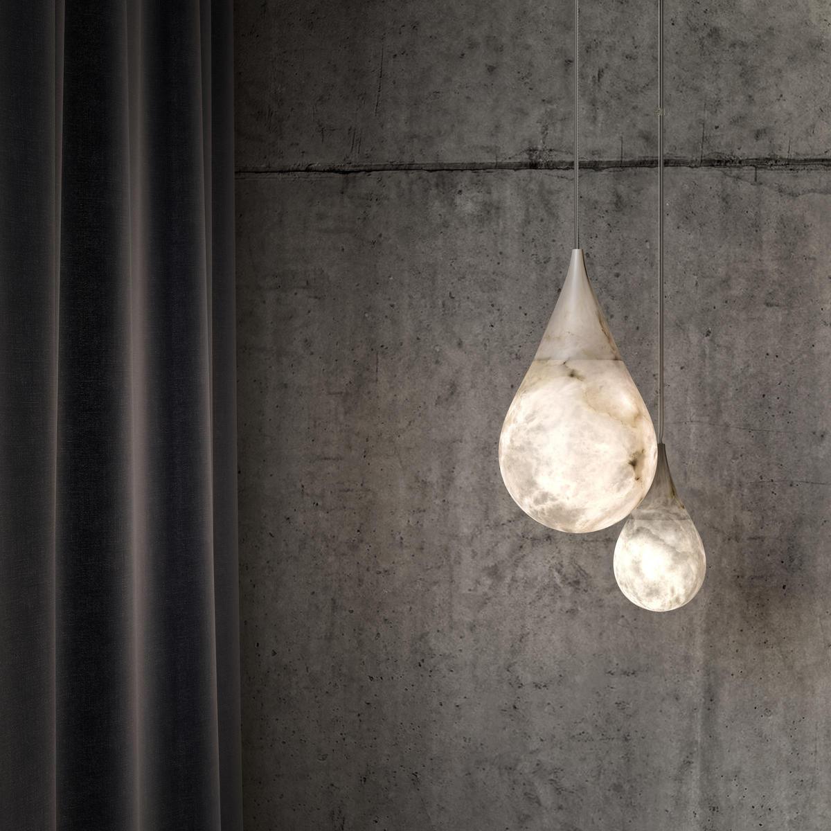 Cyo Alabaster Raindrop Pendant Light