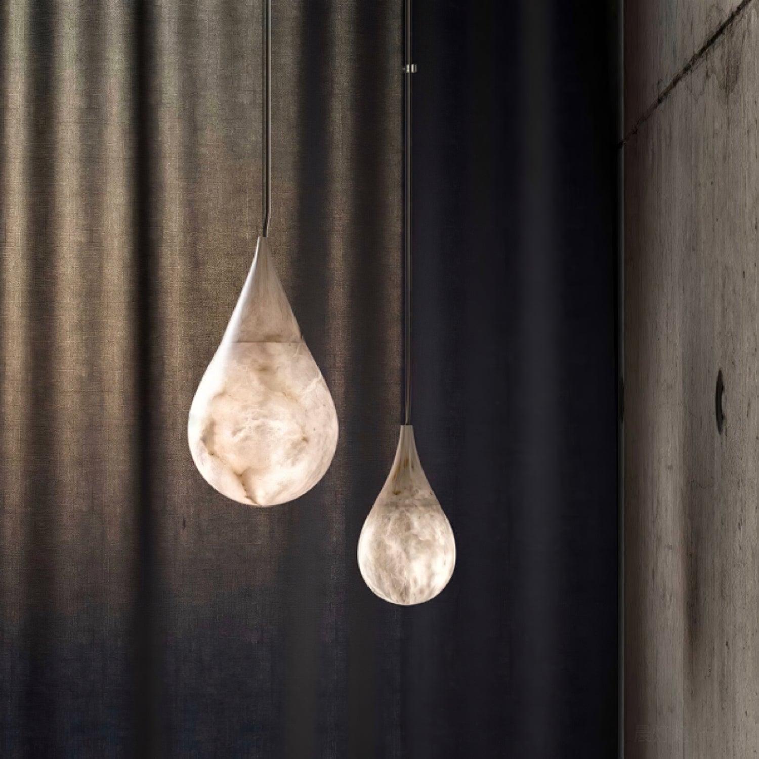 Cyo Alabaster Raindrop Pendant Light