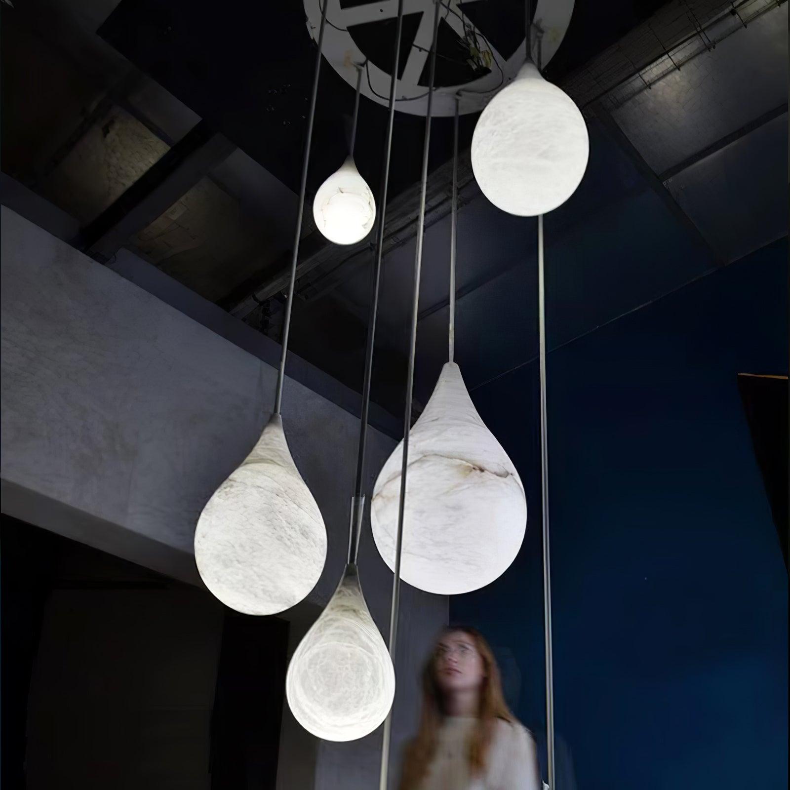 Cyo Alabaster Raindrop Pendant Light