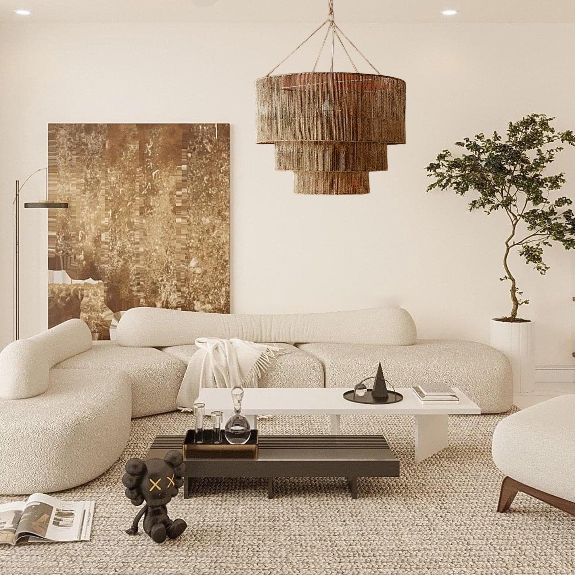 Taverno Hemp Rope Boho Pendant Light