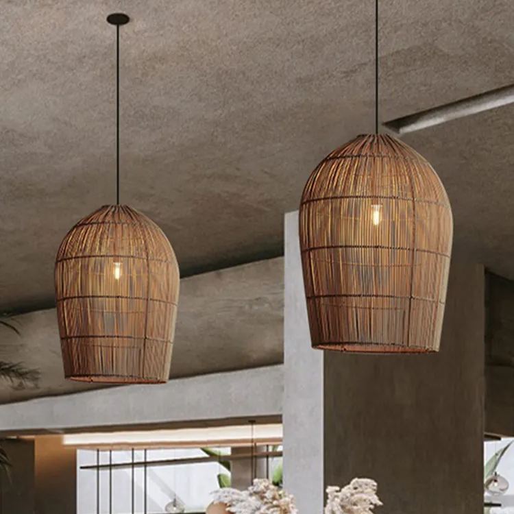 Savana Bamboo Boho Pendant Light