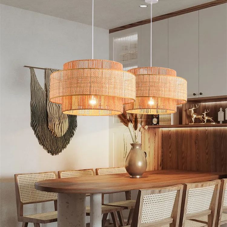 Liora Wabi Sabi Hemp Rope Pendant Light