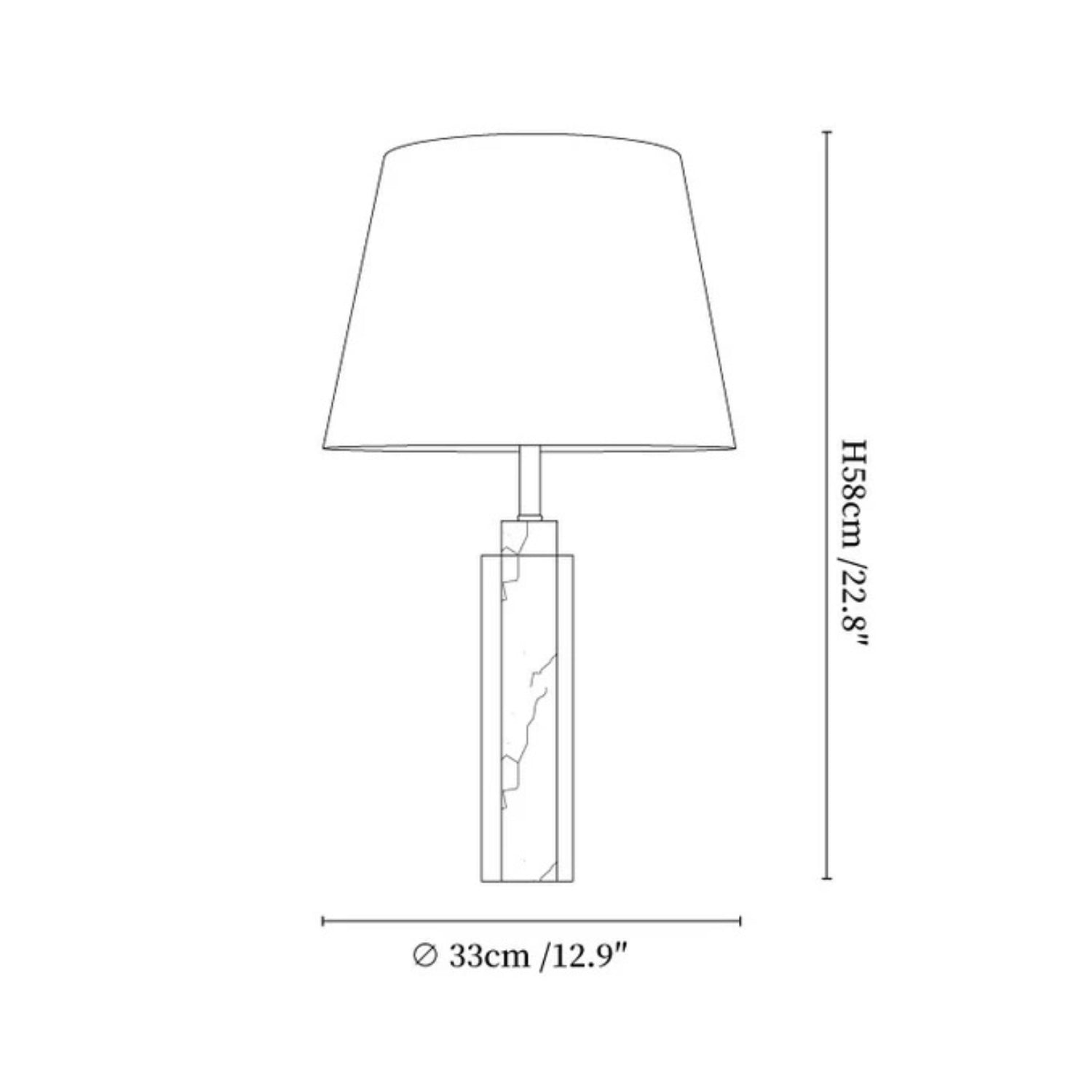 Melorese Marble Table Lamp