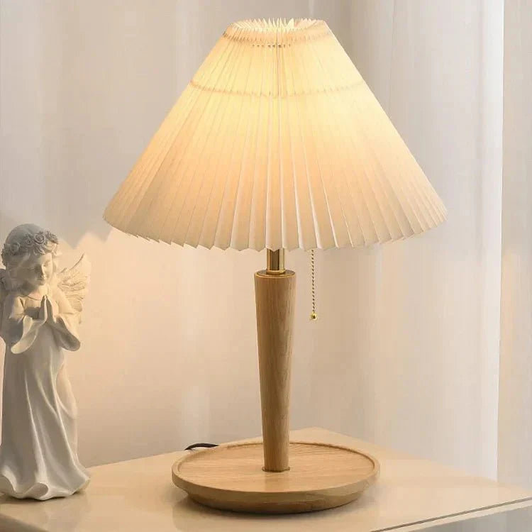 Lea Vintage Wooden Table Lamp